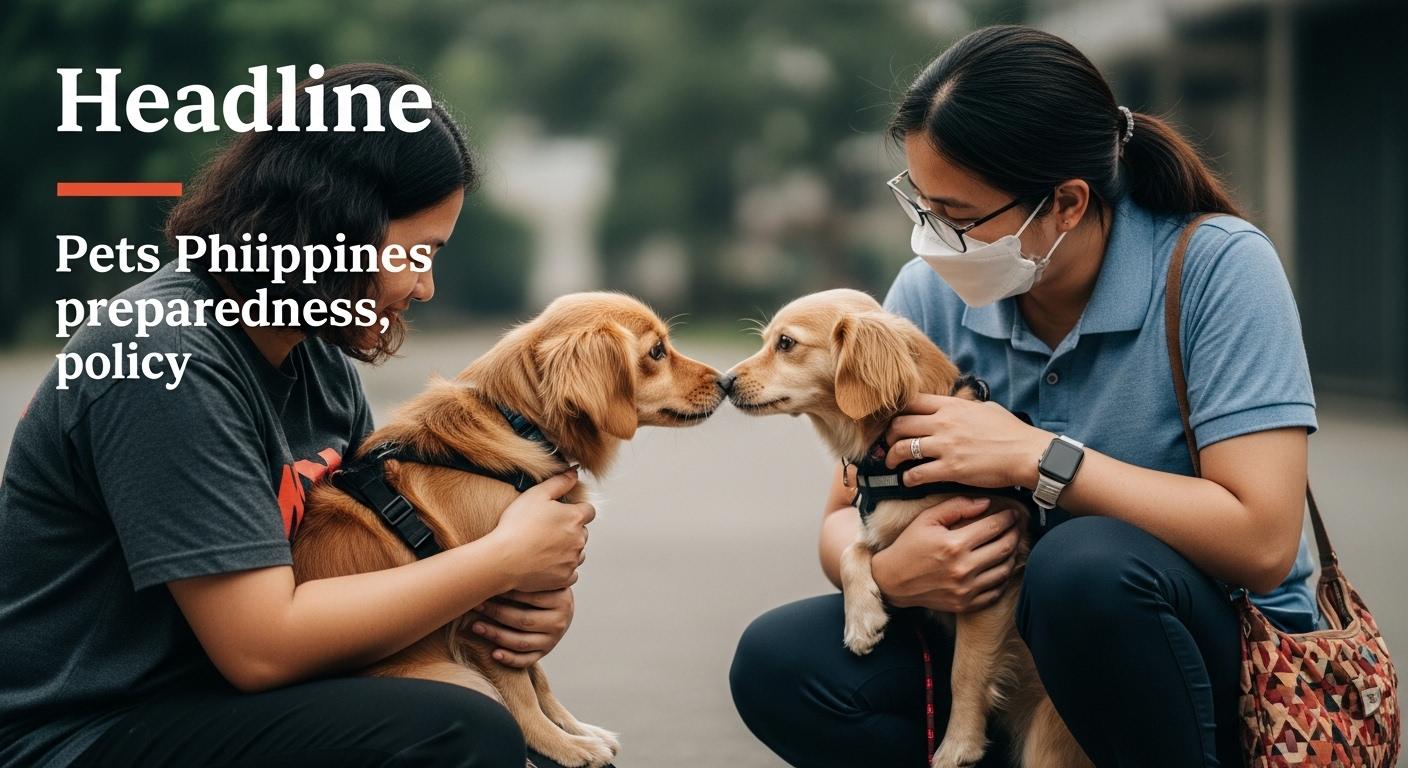 Pet evacuation in the Philippines with volunteers assisting animals during disaster