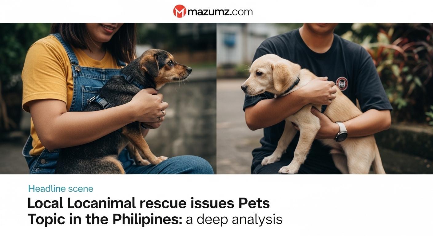Volunteers at a Philippine animal shelter caring for rescued pets during the day.